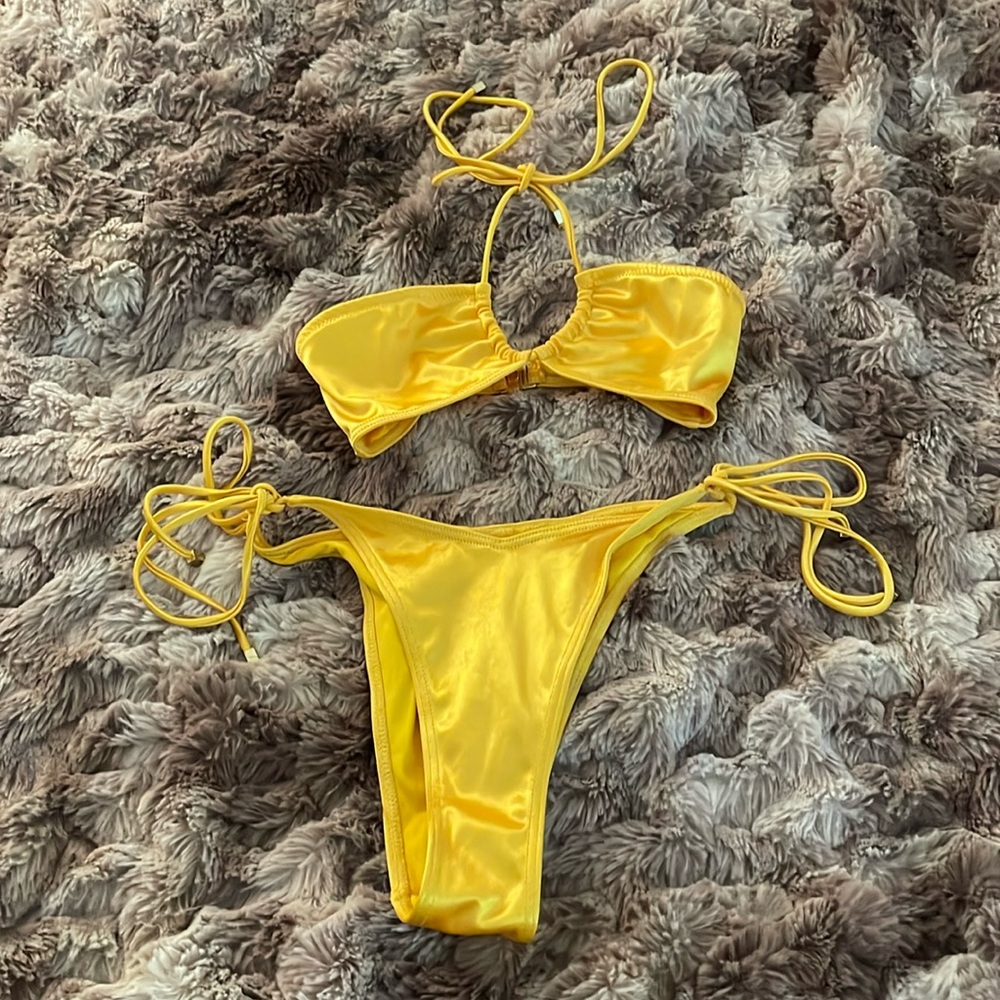 ASOS south beach gold bikini